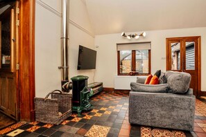 TV connectée, cheminée