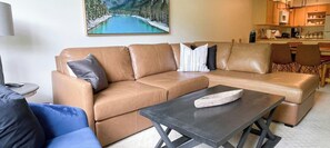 Smart TV, chimenea y libros 