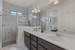 Shower, hair dryer