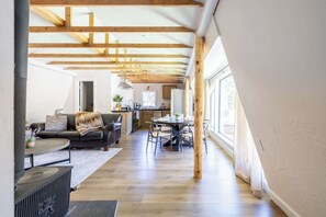 Fernseher, Kamin