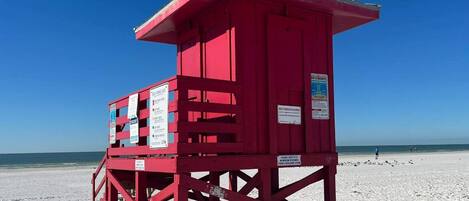 Sun loungers, beach towels