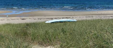 Chaises longues, serviettes de plage