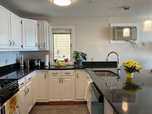 Fridge, microwave, oven, stovetop - Luxury Oceanfront Condo - 2BR / 2BA + Office - June & July Month-Long Stays (Hampton)