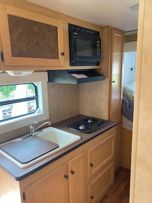 Microwave, oven, stovetop