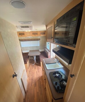 Microwave, oven, stovetop