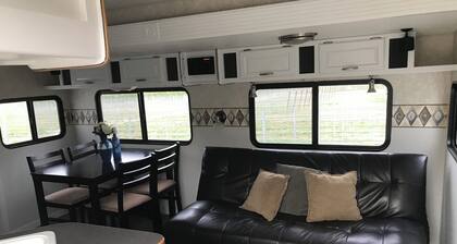 Nestled in a little vineyard, melt away your stress in this quiet retreat.