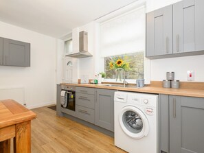 Fridge, microwave, oven, toaster