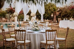 Utendørs bankettområde