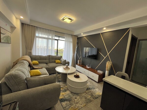 Living area - Experience Modern Luxury at Auroro Smart Homes – Your Ultimate Stay (Nairobi)