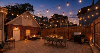 Modern World Cup 5BR Near Downtown Parking, Backyard & Walk to Train