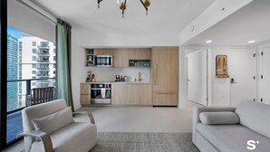 Living area - Modern DTW Miami Escape with Water Views (Miami)