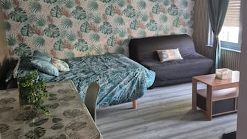 1 habitación, cuna de viaje, wifi gratis y ropa de cama
