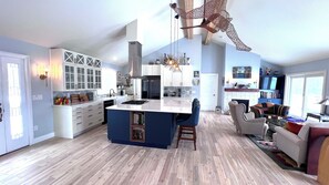 Smart TV, fireplace, DVD player, books - New Custom Home Meets Nature’s Splendor in This Stunning Berkshires Retreat (Lanesborough)