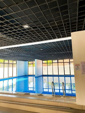 Indoor pool, a heated pool