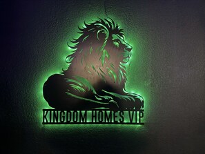 A logo with a lion and the text "KINGDOM HOMES VIP". - Luxury Getaway In Naples | Pool & Elegant Remodel (Naples)