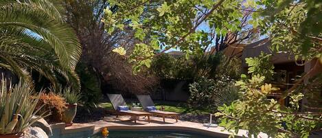 Alberca al aire libre y alberca climatizada