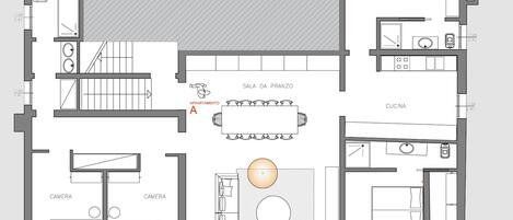 مخطط تصميم الطابق