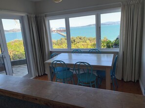 Dining - 3 Bedroom House with Amazing Sea Views. (Lower Hutt)