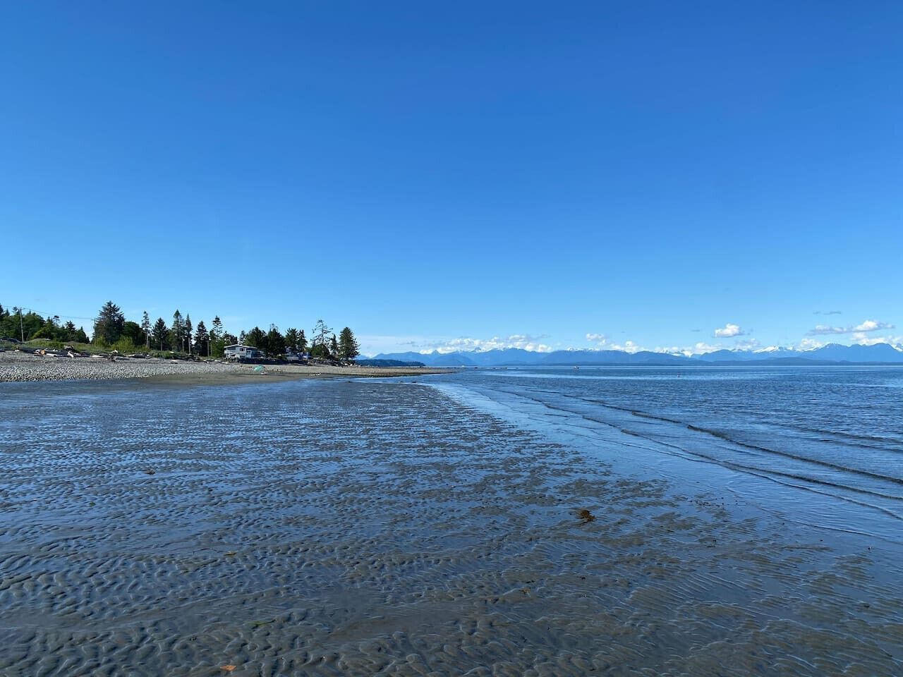 Vlak bij het strand