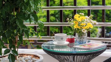 Premier Quadruple Room, Multiple Beds, Non Smoking, City View | Terrace/patio