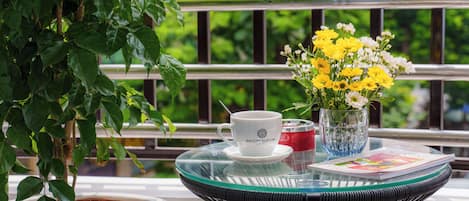 Premier Quadruple Room, Multiple Beds, Non Smoking, City View | Terrace/patio