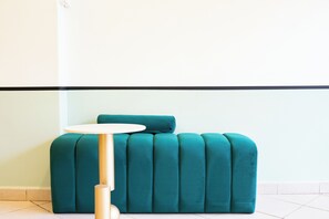 Lobby sitting area - Code Hostel at Kampong Glam (Singapore)