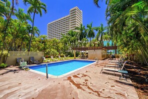 Una piscina riscaldata