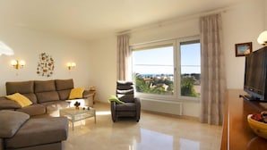 Ferienhaus, 6 Schlafzimmer, Terrasse | Wohnbereich