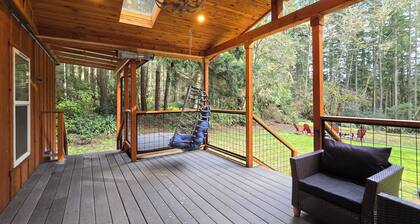 Secluded 3-bedroom house on 5 acres of woods on Whidbey Island.