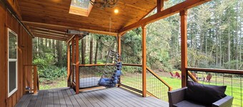 Secluded 3-bedroom house on 5 acres of woods on Whidbey Island.
