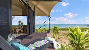 Deluxe Bungalow, Balcony, Beach View