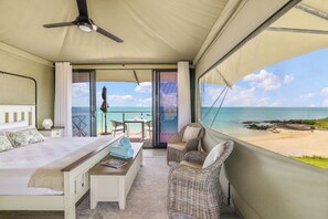 Deluxe-kattohuoneisto, parveke, rantanäköala