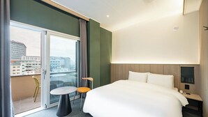 Deluxe Double Terrace | Ropa de cama de alta calidad, escritorio, insonorización y wifi gratis