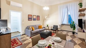 Family Apartment, 1 Bedroom, Microwave (Lovely Apartment In Genova Historic) | Living area - Lovely Flat In Genova Historic Center Apartments (Genoa)