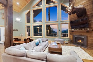 TV connectée, cheminée