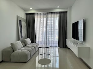 Apartamento luxo, 2 quartos, vista para a cidade | Vista do quarto
