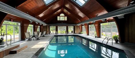 Indoor pool, a heated pool