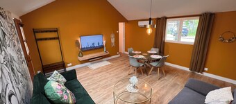 House T3 air-conditioned free parking quiet area close to factory outlets