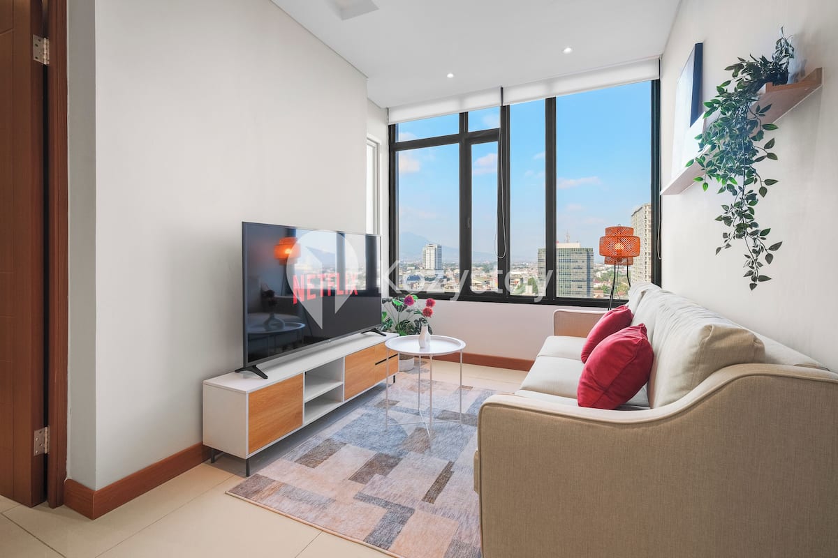 Departamento, 2 habitaciones, vista a la ciudad | Sala de estar