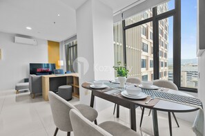 Apartment, 2 Bedrooms, City View | Dining room - Savya Aparthotel by Kozystay - Bandung (Bandung)