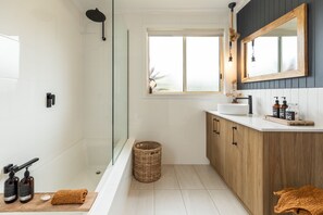 Hair dryer, towels