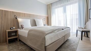 2 Schlafzimmer, Zimmersafe, Bügeleisen/Bügelbrett, Reisekinderbett