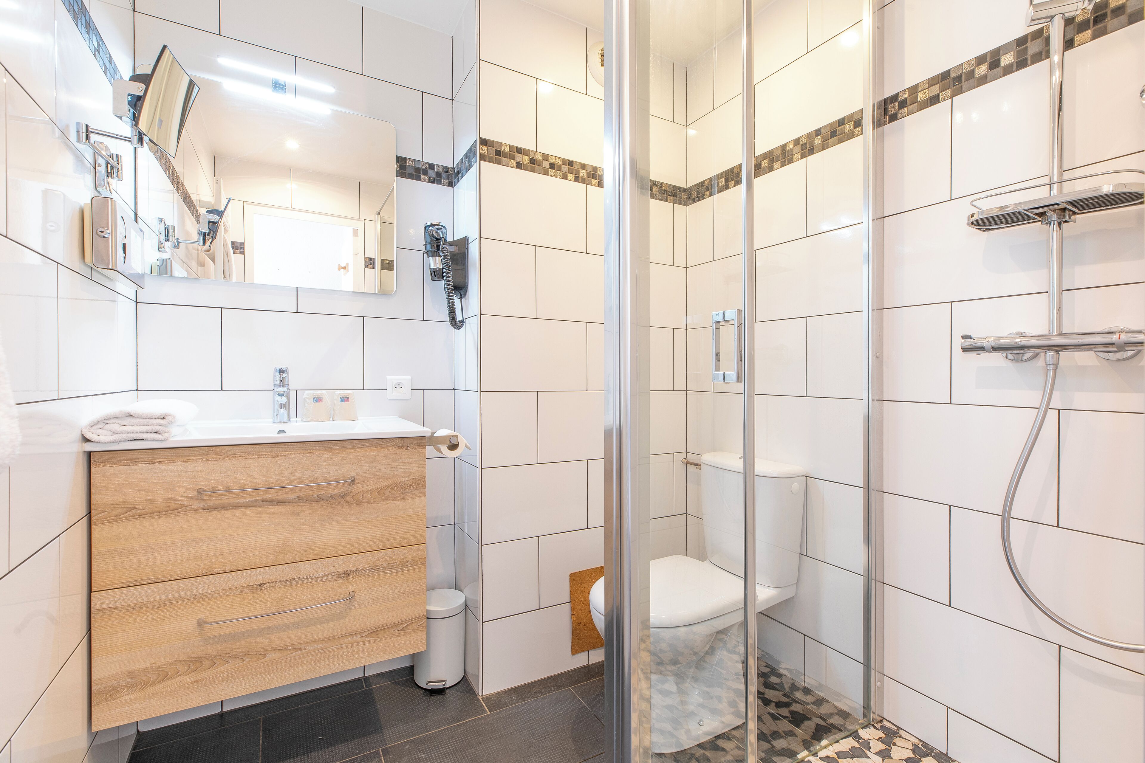 Classic-enkeltværelse - balkon - bjergudsigt | Badeværelse