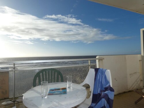 Studio bord de mer, balcon, animaux bienvenus, parking - Notre-Dame-de-Monts