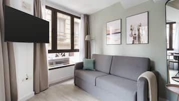 Apartamento Confort, 1 cama doble con sofá cama | Zona de estar