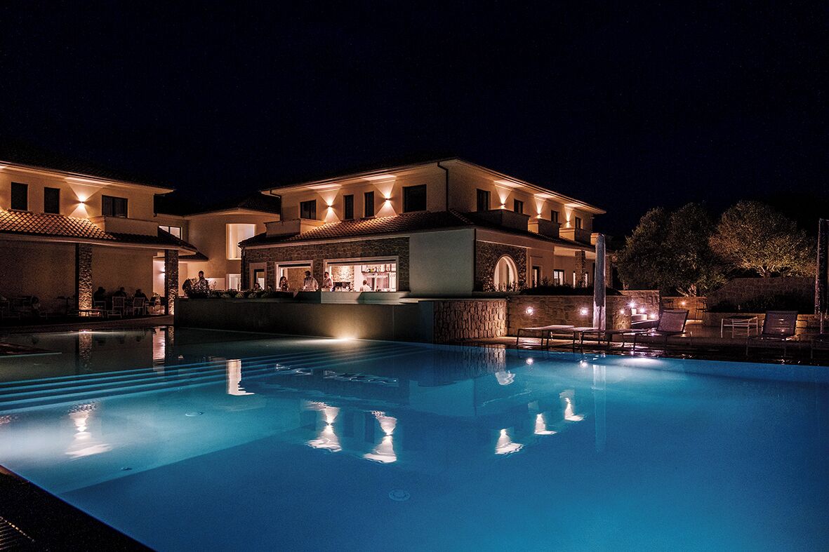 Front of property – evening/night
