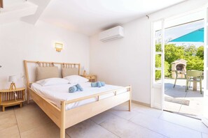 2 soverom, strykejern/-brett, reiseseng for barn og wi-fi