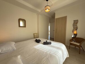 2 bedrooms, iron/ironing board, travel crib, WiFi