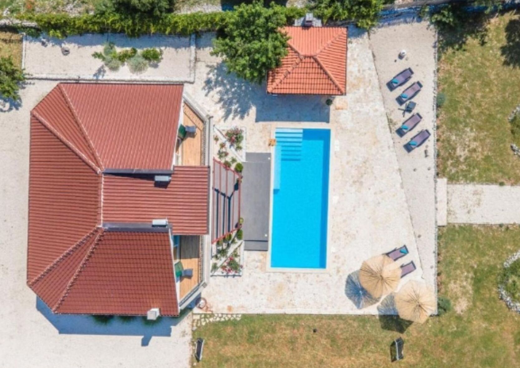 Ferienhaus (Villa P) | Ansicht von oben