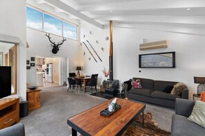 TV, fireplace - Amazing lake and mountain views and wood burner fire. (Queenstown)